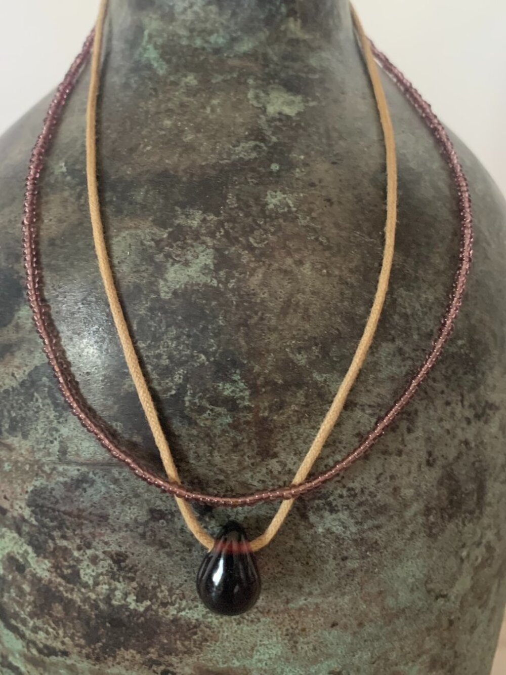 14 inch Double String Beaded Necklace